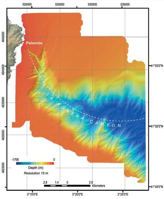 Canyó de la Fonera. Palamós