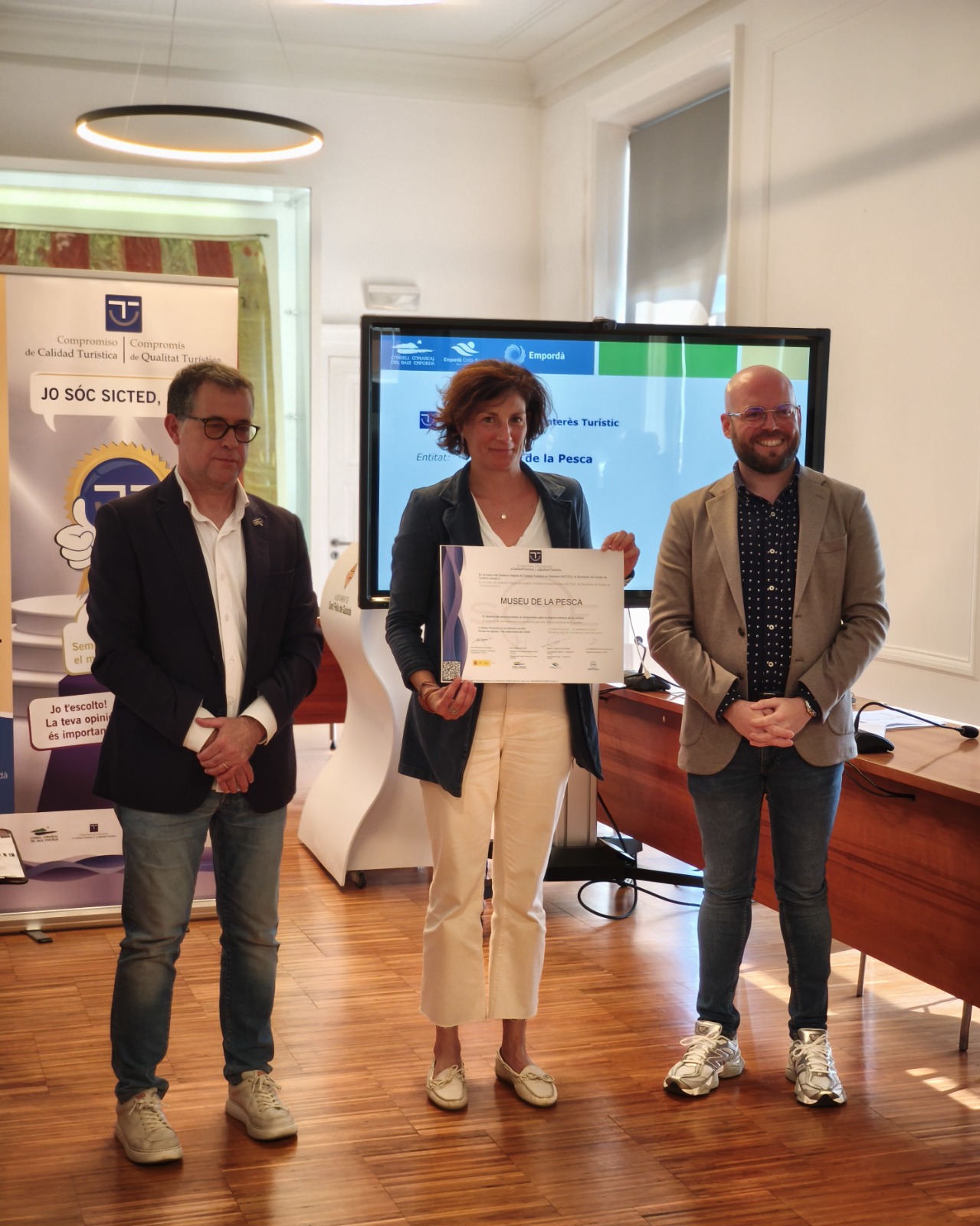 El Museu de la Pesca i l’Oficina de Turisme de l’Ajuntament de Palamós han obtingut el Pla de Qualitat Turística en Destinació (SICTED)
